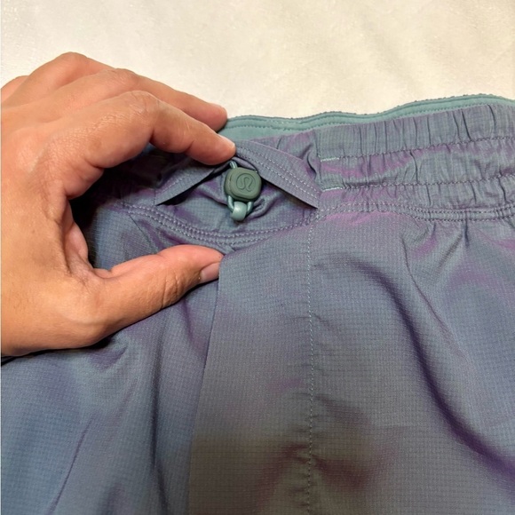 Lululemon Pace Breaker Linerless Short 7” Tidewater Teal/Power Purple - Picture 4 of 6